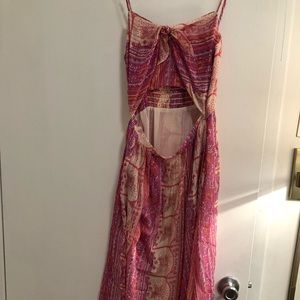 LoveShackFancy front tie midi dress